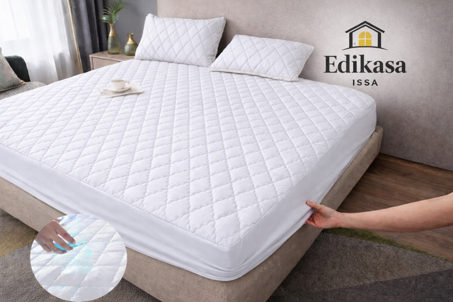 Protector para colchón Blanco