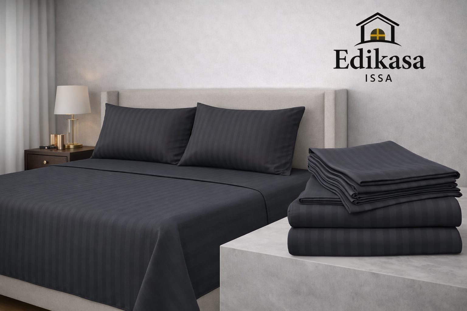 Sábanas unicolor Negra